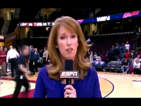 ESPN Reporter Heather Cox screws up - Piston's Rod...