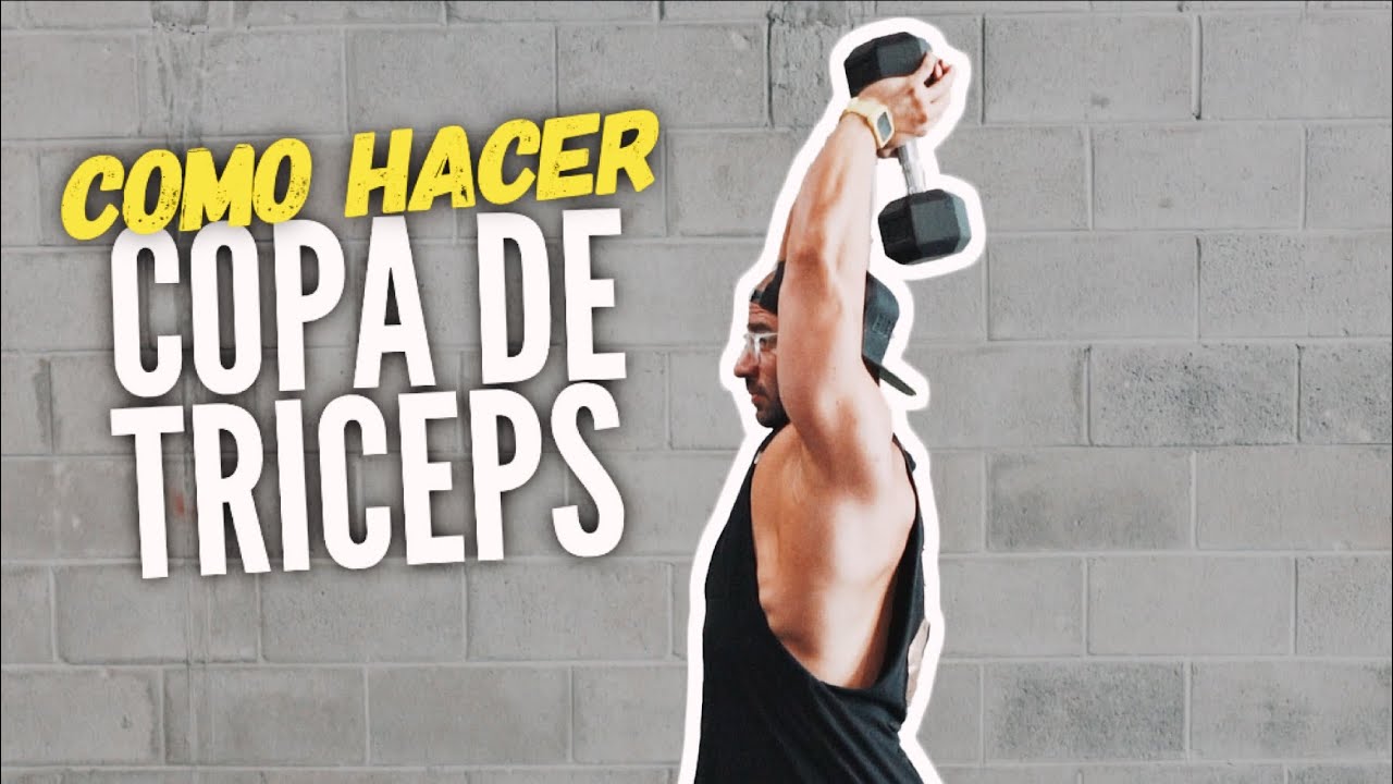 Como hacer triceps con mancuernas