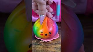 Real Rainbow Dumpling 🌈#rainbowdumpling #mysterybun #mysterydumpling #squishybun  #fivebelow