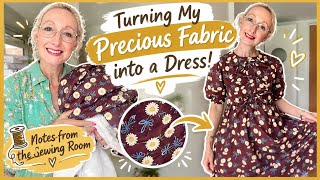 Turning My Precious Fabric into a Dress!