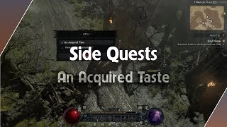 Side Quests at The Shrouded Moors - An Acquired Taste | Diablo 4