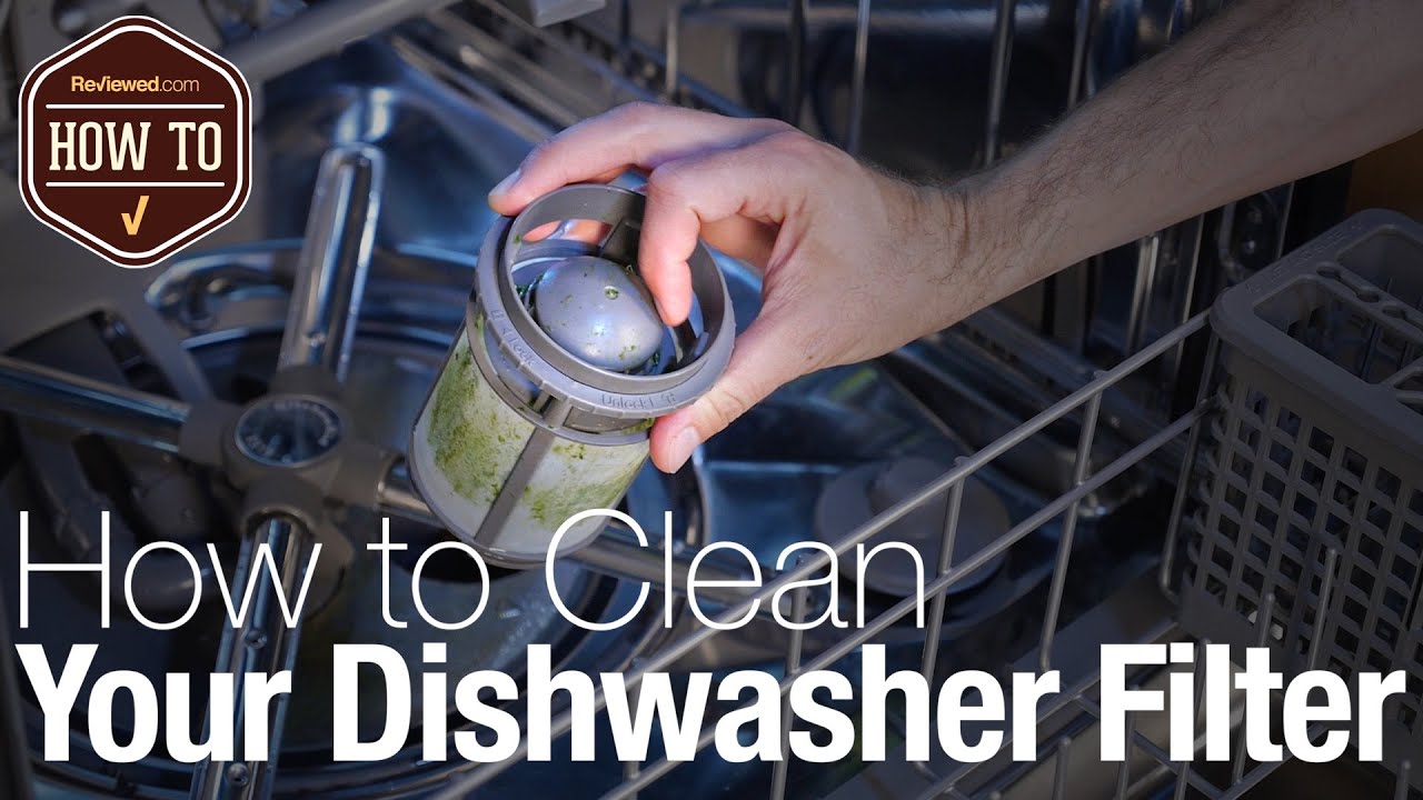 cleaning out the dishwasher