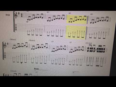 Goin`to Chicago   Intro   T Bone Walker   TabFaceGuitar by A  F  Pinto   Enjoy!