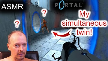 Portal part 1: This Logic Puzzle game is crazy fun! – ASMR soft whisper voice