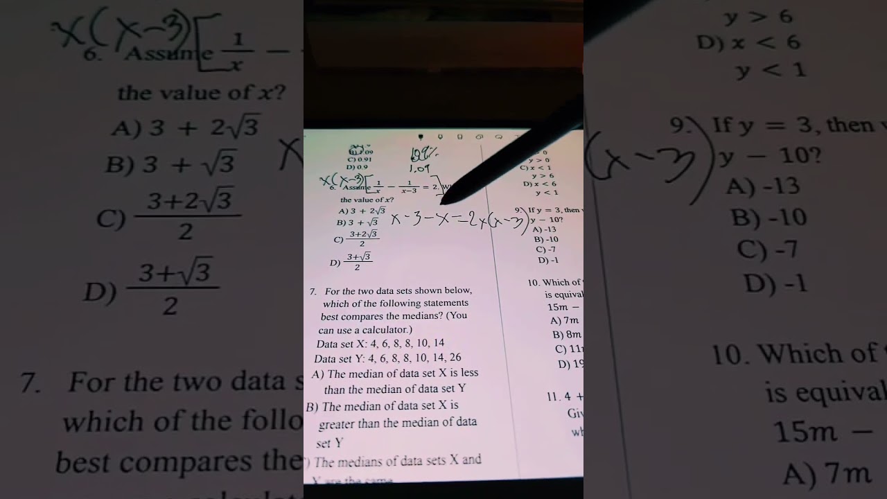 Overcoming Digital SAT Math Prep - Review Test
