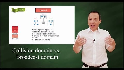 collision vs. broadcast domain: Hub, Switch and Router
