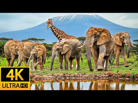 Africa Animals 4K: Volcanoes National Park, Africa - Scenic Wildlife Film With African Music