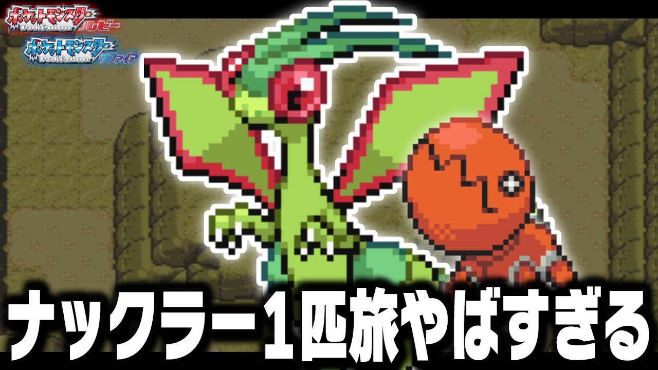 ナックラーLv5が最初のポケモンだったら【フライゴン/ビブラーバ