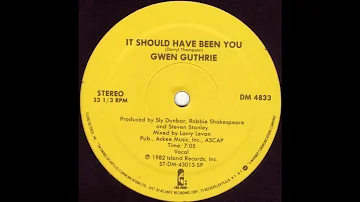Gwen Guthrie - It Should Have Been You (Original 12'' Version)