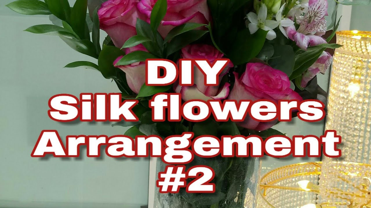 DIY silk flowers arrangement #2 |27|Florist in Qatar