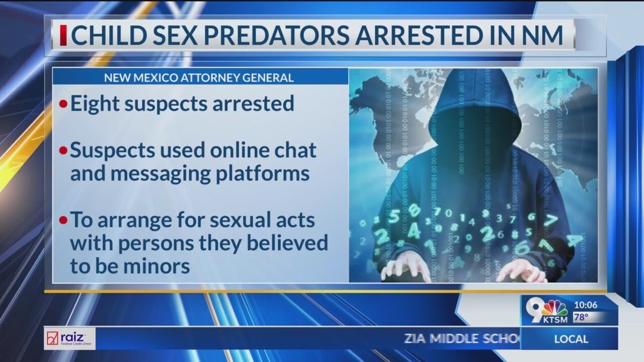 8 alleged child predators arrested in NM - YouTube