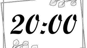 20 Minute Timer | 1200 Second Timer | 20 Minute Countdown with Music