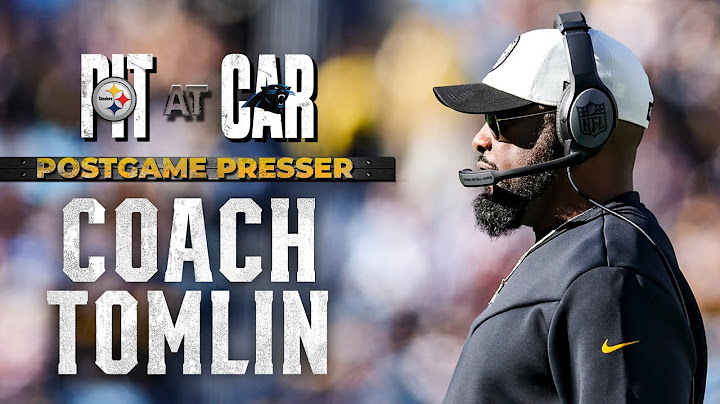 Coach Mike Tomlin Postgame Press Conference (Week 15 at Panthers) | Pittsburgh Steelers