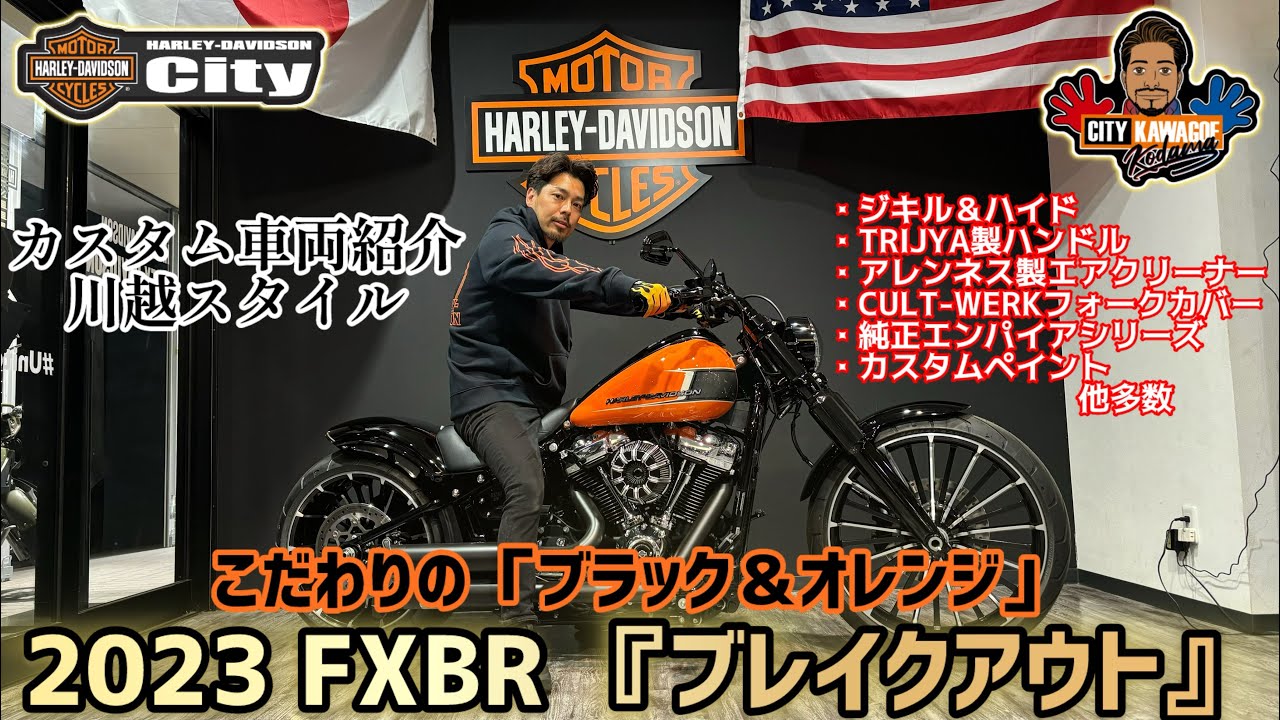2023年 ハーレーブレイクアウト 純正 満杯 FXBR エアクリーナー
