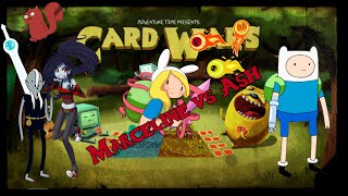 Adventure time card wars | Marceline vs Ash