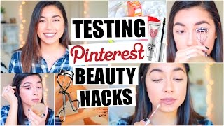 Testing Pinterest Beauty Hacks! Beauty Hacks Every Girl Should Know!