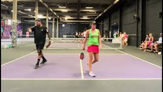 Pickleburgh mixed pickleball Carolyn and Adam Peffer vs Jose La vecchio and Sarah gnegy