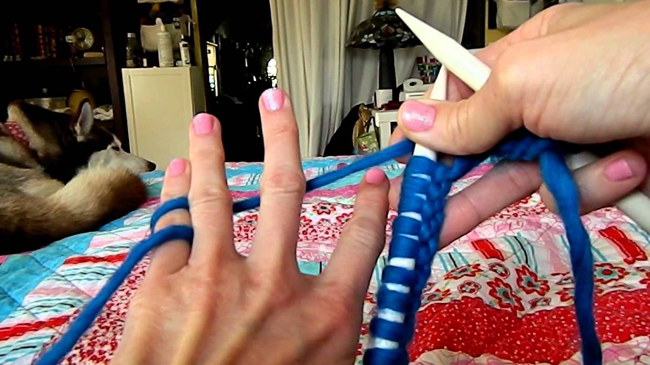 Continental style yarn hold YouTube