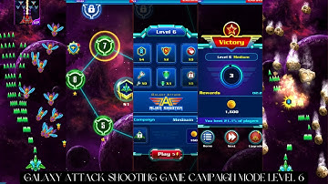 Galaxy Attack Shooting Game Campaign Mode Level 6 | Alien Shooter All Levels And All Bosses 2025