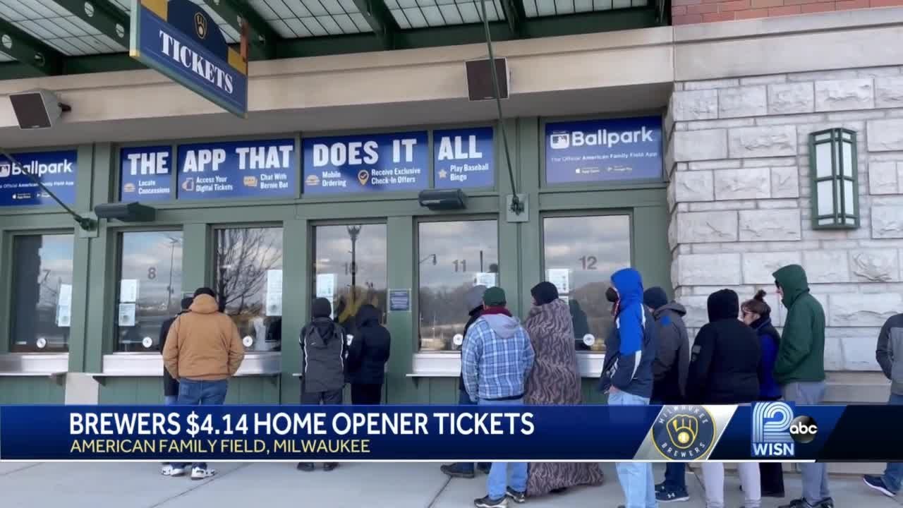 Brewers sell out 4.14 home opener tickets in less than 90 minutes YouTube