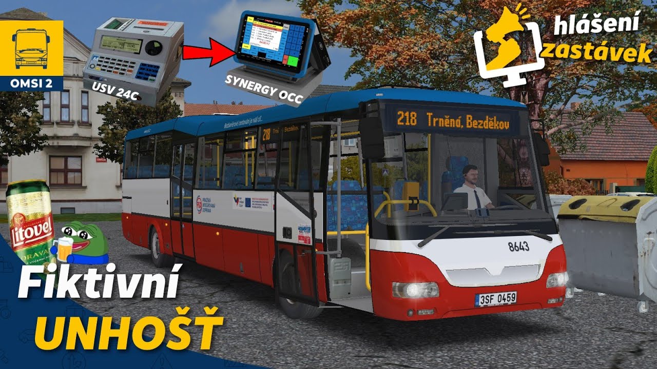 OMSI 2 #183 - Nová SORka CN 12 na lince 218! Upravený interiér a hlášení zastávek (nechybí PIVO!)