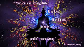 “Your soul doesn’t negotiate  It nudges, it whispers, it pulls — and it’s never wrong ”