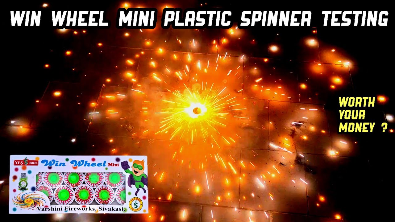 Win Wheel Mini Plastic Ground Chakkar Testing | Sivan Crackers 2025 | Varshini Fireworks 