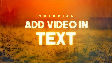 How to add video in text with video bakground (no transparent text) on android