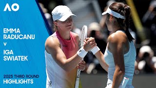 Emma Raducanu v Iga Swiatek Highlights | Australian Open 2025 Third Round screenshot 5