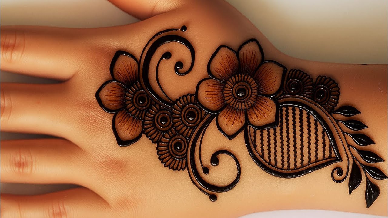 Beautiful stylish Fronthand eid Mehndi Design |Easy Tikki mehndi Design|2025 Beginners Mehndi Design