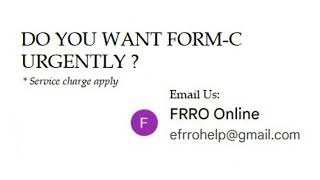 Urgent C FORM for Exit Permit