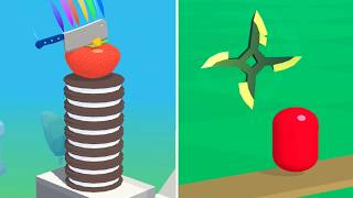 Slice It All vs Don't Slice TheCats - Very Satisfying and Relaxing ASMR Slicing Game (Android,iOS) screenshot 1