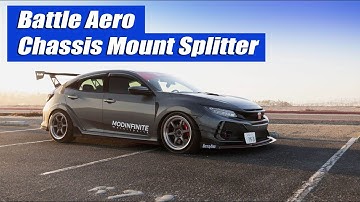 HOW TO INSTALL the Battle Aero TYPE R Chassis Mount Splitter | Honda Civic Type R FK8