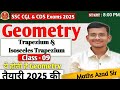 Trapezium &amp; Isosceles Trapezium Concepts । PYQ Questions Practice For CGL 2025 । #ntpc #ssc #azadsir