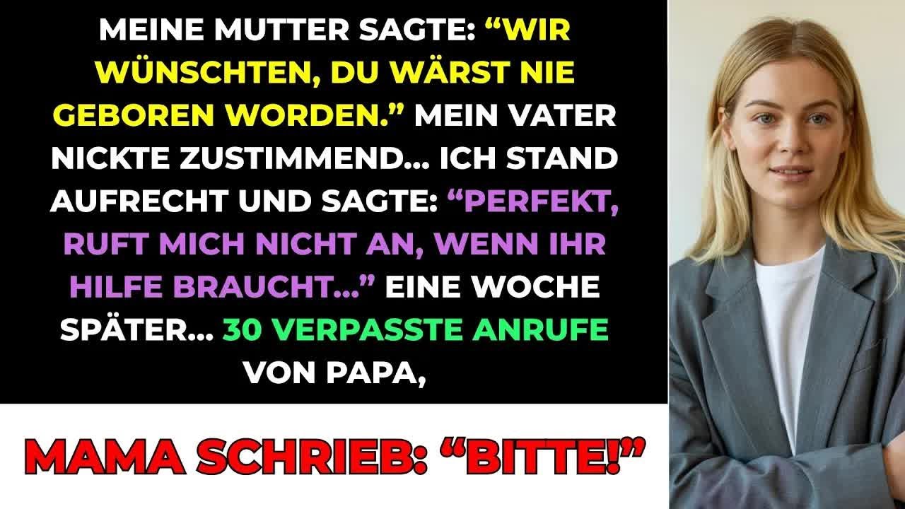Ich saß am Geburtstagsessen meines Vaters, als meine Mutter mir direkt in die Augen sah und sagte: „Wir wünschten, wir hätten nicht so viel Last mit dir." Und mein Vater nickte nur. Mein Bruder...