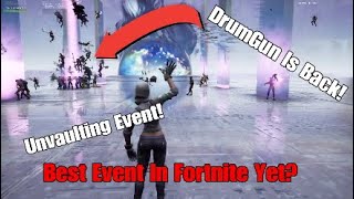 Fortnite Unvault Event Whole Event Drumgun Is Back