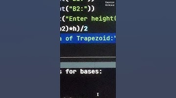 area of Trapezoid in Python 🎯