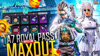 OMG 😱😳!! Maxing Out New A7 Royal Pass By M313 LIVE • 1 To 100 RP MAX