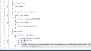 Day 23: C# online tutorials for beginners in Tamil | explicit interface implementation
