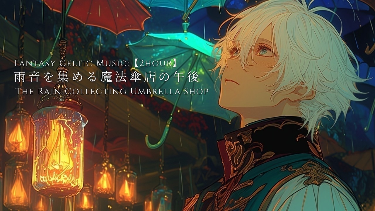 異世界ケルト音楽】雨音を集める魔法傘店の午後 — Celtic Fantasy BGM