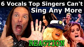 6 Hardest Vocals Top Singers Can't Sing Live  Anymore - Vocal Coach Ken Tamplin Reacts