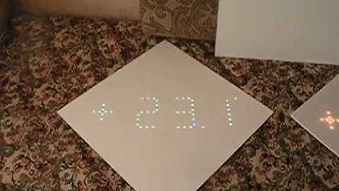 Стеклянная маска. Большие плавные часы Arduino & WS2812 flowing clock