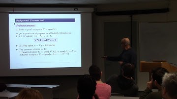 CAM Colloquium - Yousef Saad (10/4/19)