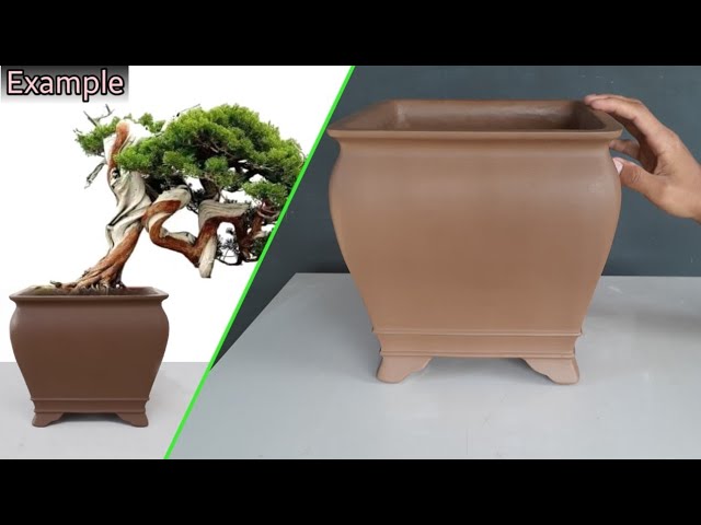 Cara buat pot bonsai relief