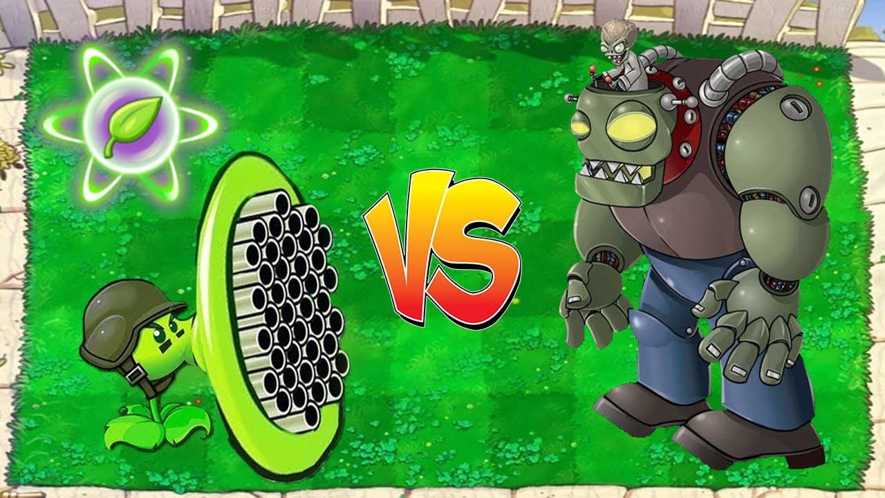 99 Gatling Pea Vs Giga Gargantuar Vs Dr. Zomboss - Plants vs Zombies ...