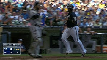 SD@MIL: Gennett grounds RBI single through right side