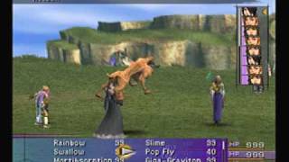 Final Fantasy X Lulu Performs Seismic Toss On Dingo