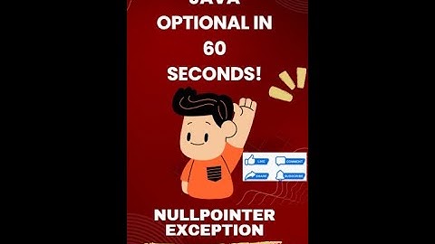 Master Java Optional in 60 Seconds! #NullPointerException  #CodingForBeginners #JavaOptional #Java