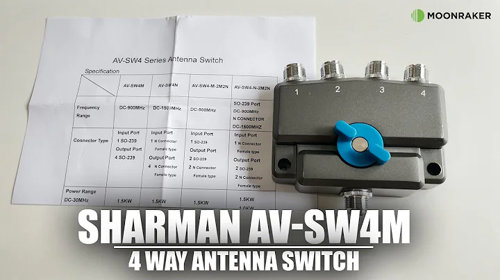 SHARMAN AV-SW4M – SO239 4-WAY COAX SWITCH