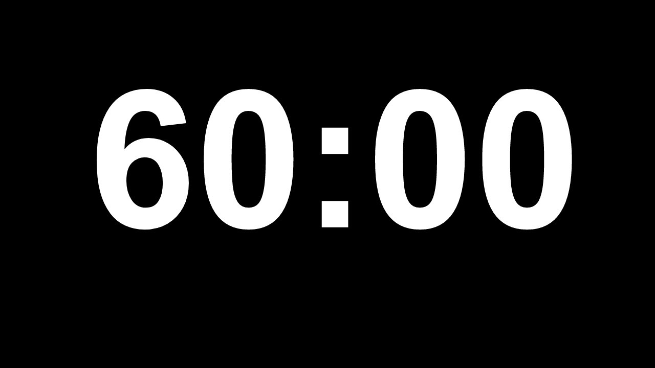 Đồng hồ đếm ngược 60 phút | 60 minutes count down timer | TS.BS.Vũ Duy Kiên - youtube